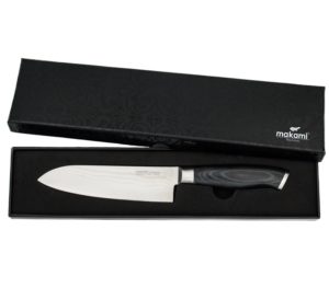 Makami Premium Santokumesser aus japanischem Damaststahl